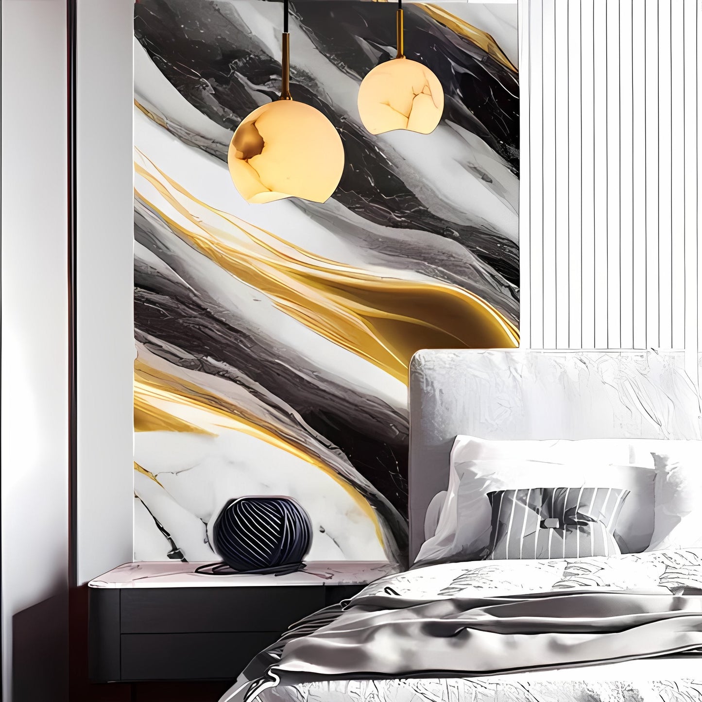 Abstract Marble Wallpaper Stickers - Macmlone