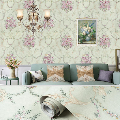 Bestery Vintage Floral wallpaper Sticker (16.5 Feet X 1.5 Feet) - Macmlone