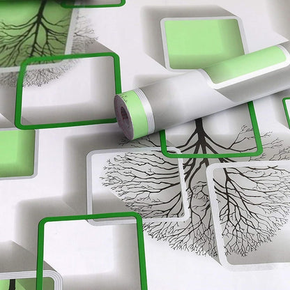 Green Squb wallpaper Sticker (16.5 Feet X 1.5 Feet) - Macmlone