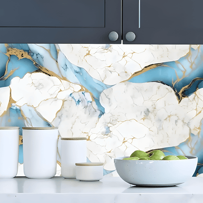 Ocean Effect Marble Decor Sticker (6.5 Feet X 2 Feet) - Macmlone