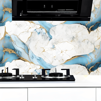 Ocean Effect Marble Decor Sticker (6.5 Feet X 2 Feet) - Macmlone