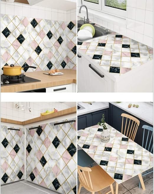 Pink and Black Diy Wallpaper Stickers - Macmlone