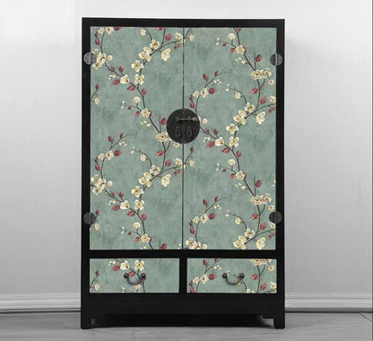 Pringo Floral & Botanical Green wallpaper Sticker (16.5 Feet X 1.5 Feet ) - Macmlone