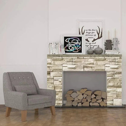 Vintage Brick Pattern wallpaper Sticker (16.5 Feet X 1.5 Feet) - Macmlone