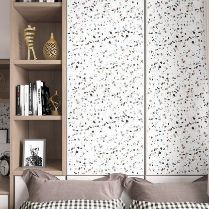 White Stone Marble Wallpaper Stickers - Macmlone